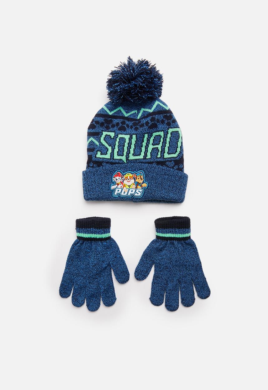 Character Group - Paw Patrol beanie and glove - blue
