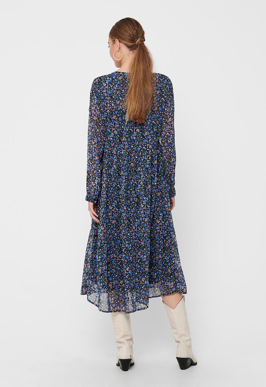 Jacqueline de Yong - Anne long sleeve dress - multi