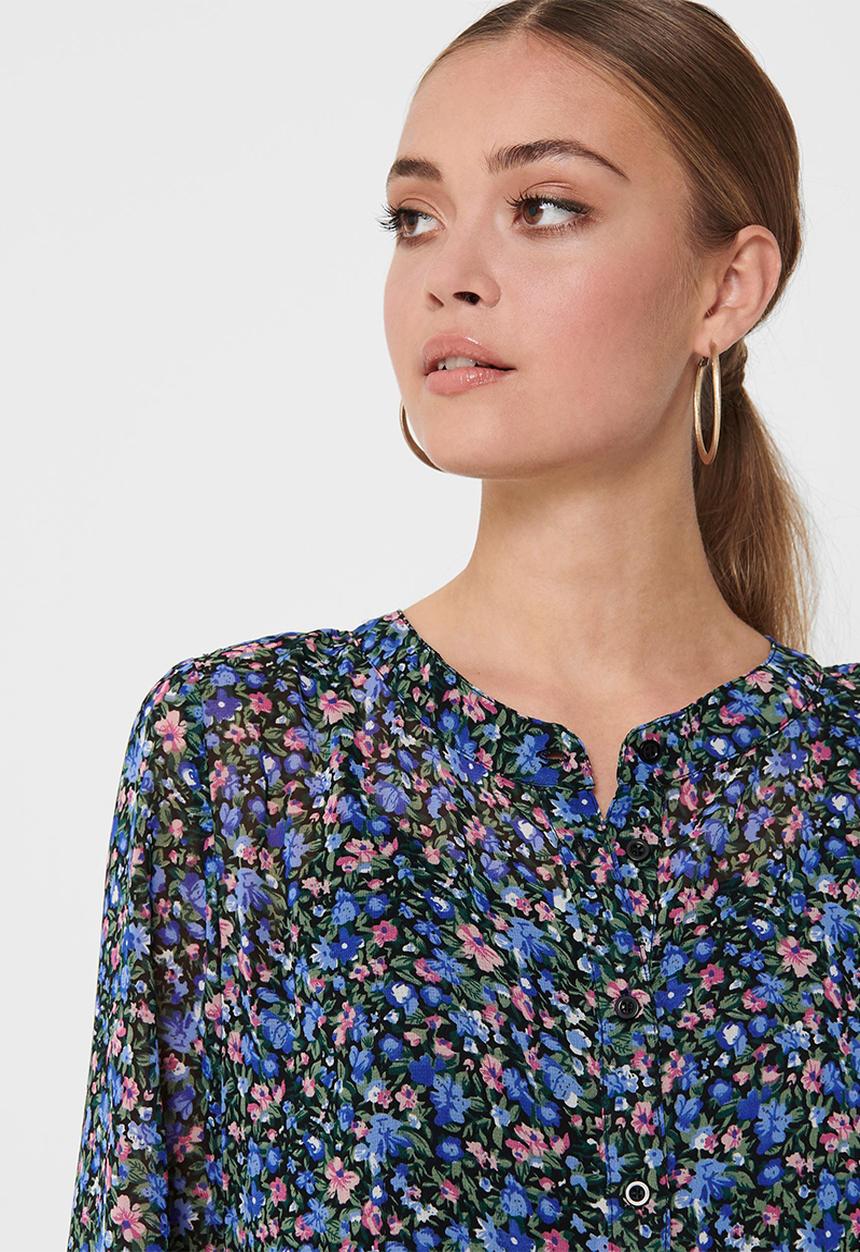 Jacqueline de Yong - Anne long sleeve dress - multi