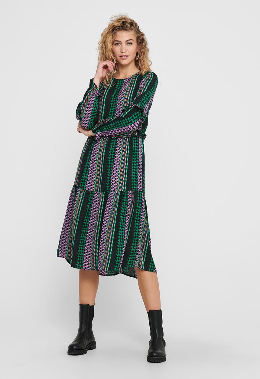 Jacqueline de Yong - Caroline midi dress - multi 