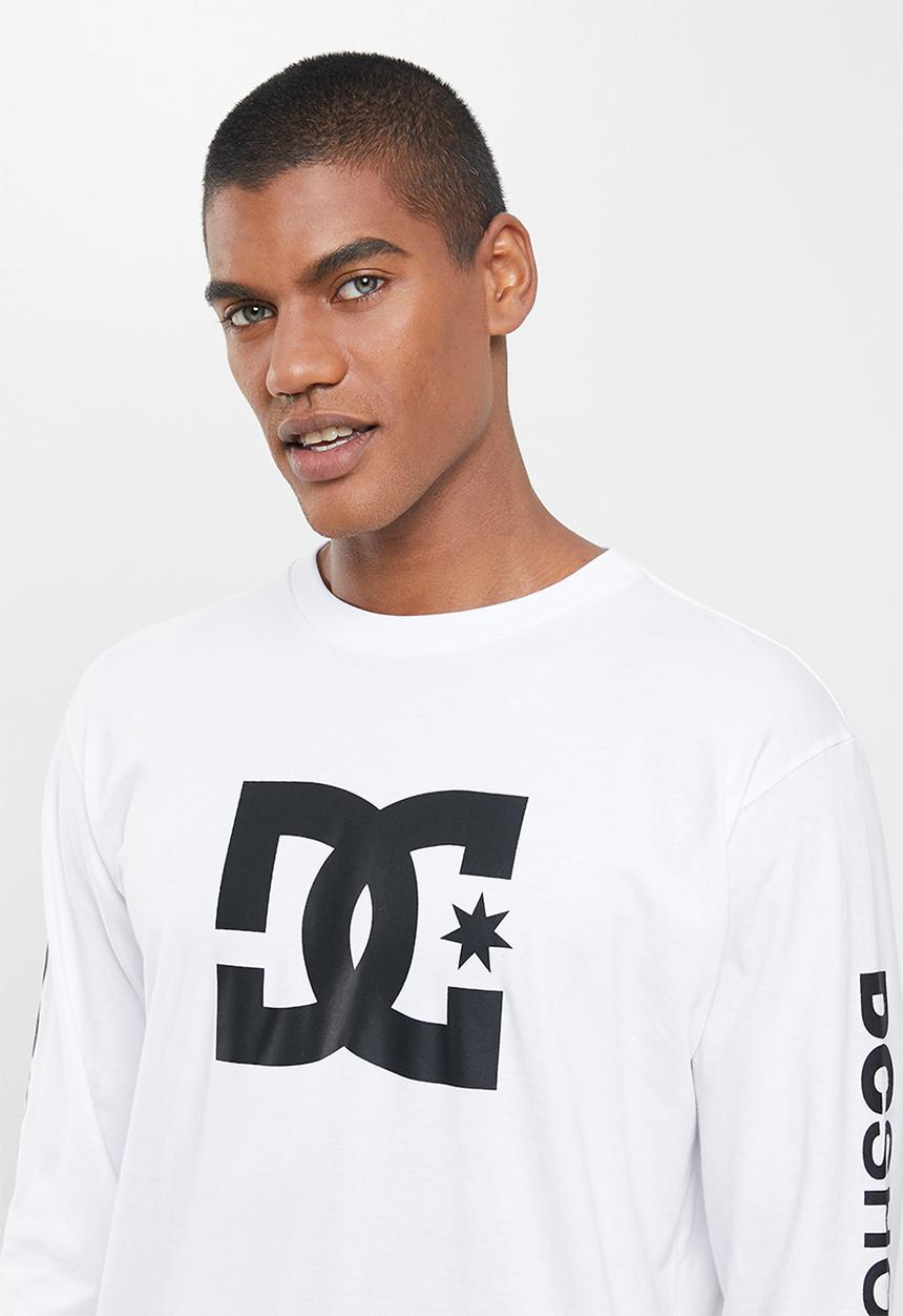 DC - Star long sleeve tee -  white