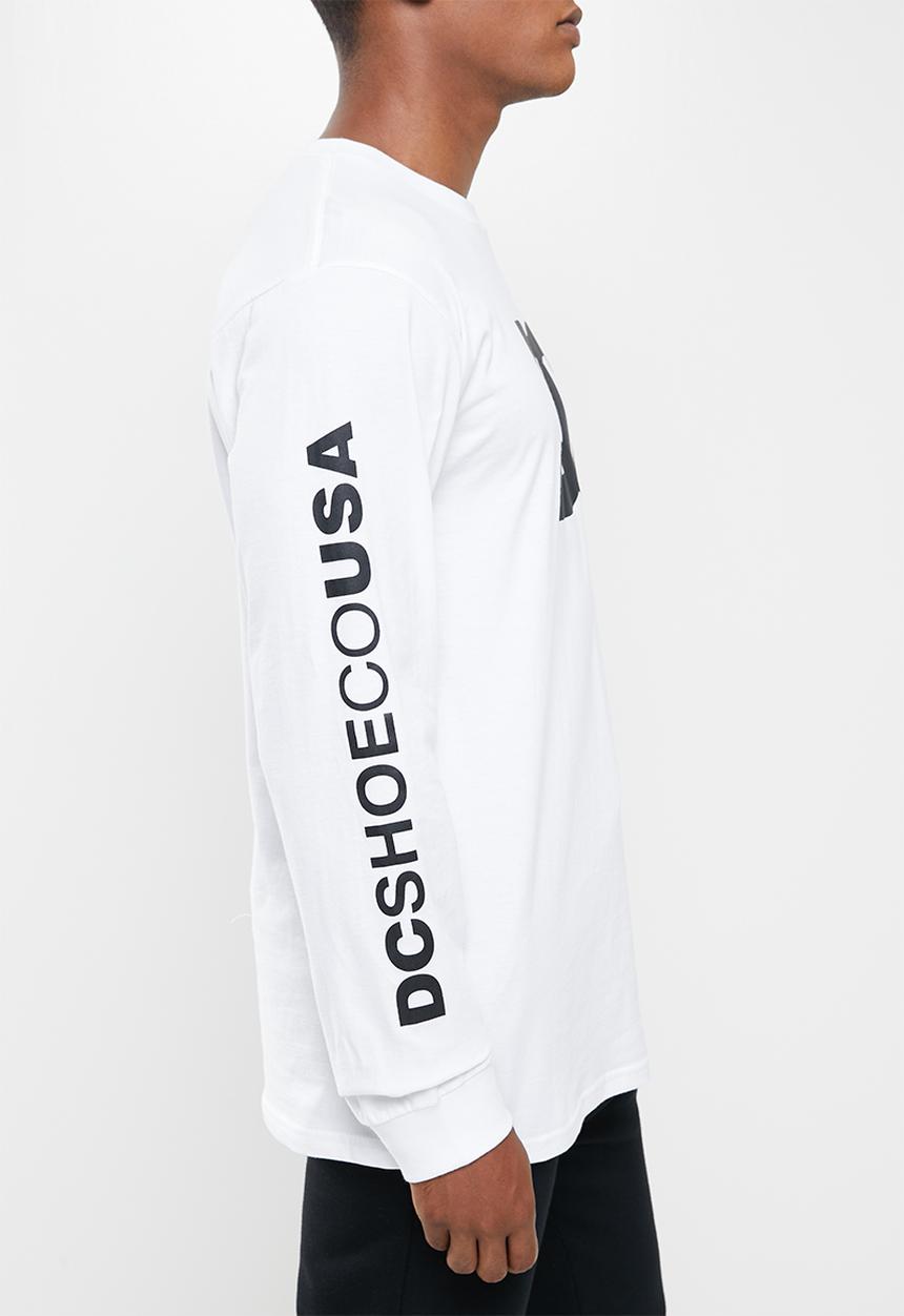 DC - Star long sleeve tee -  white