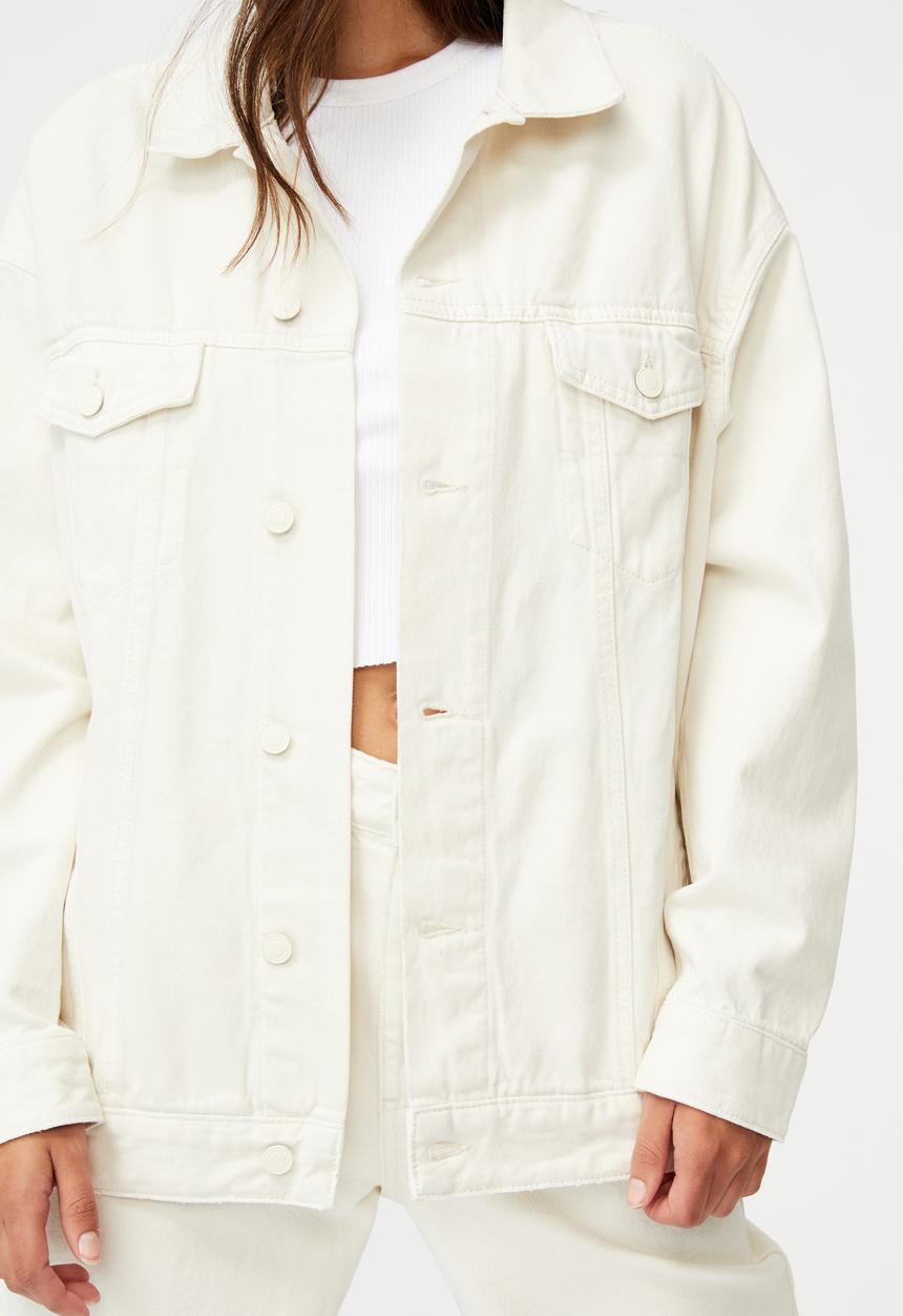 Factorie - Oversized denim jacket - ecru