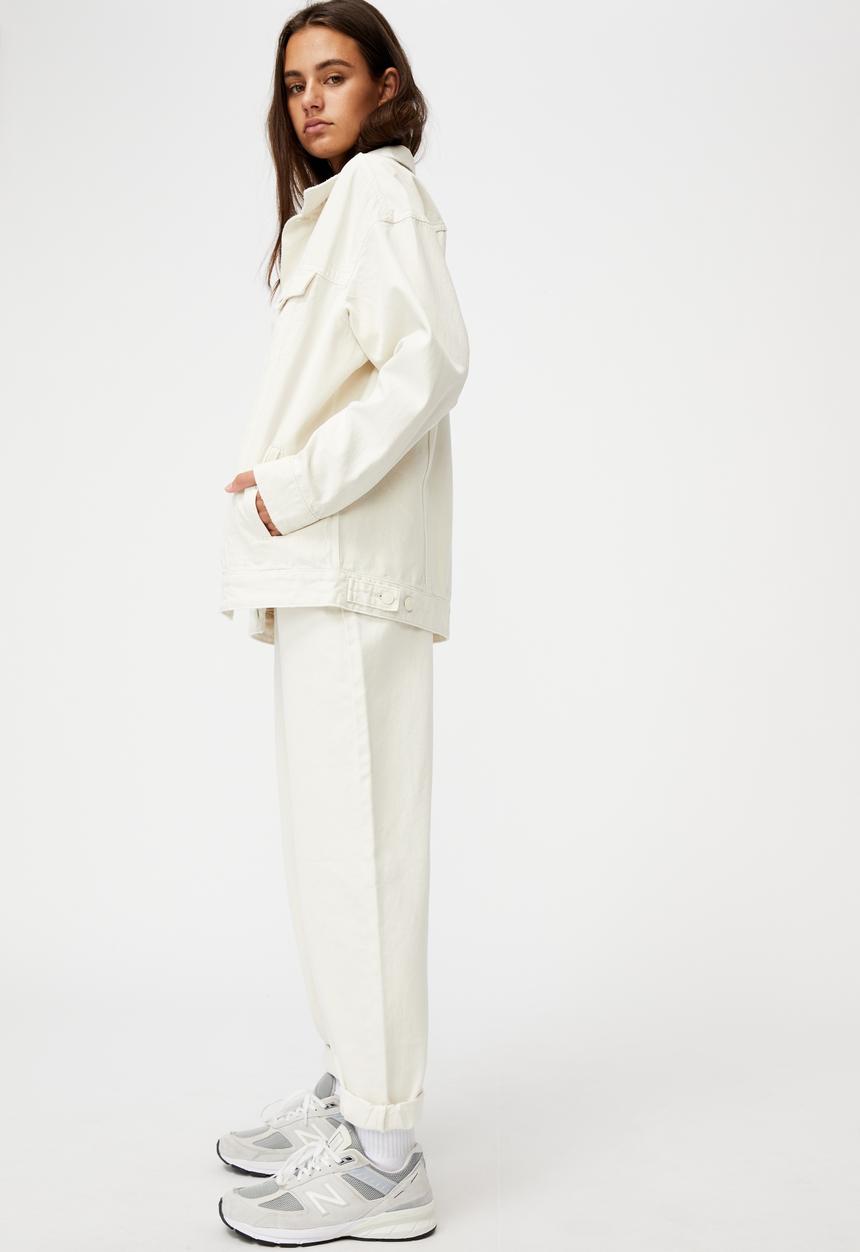 Factorie - Oversized denim jacket - ecru