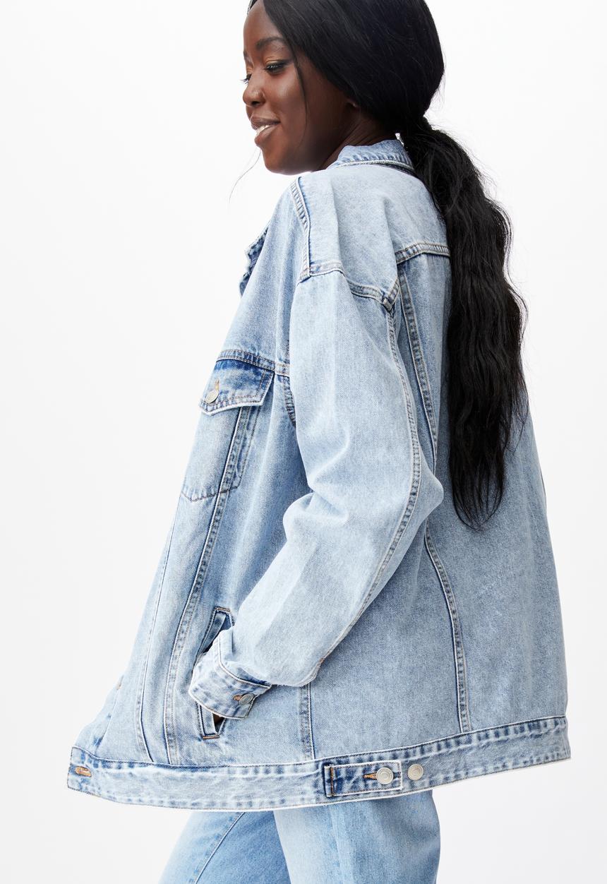Factorie - Oversized denim jacket - 90 s blue