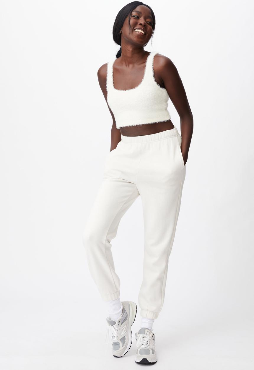 Factorie - Fluffy knit tank - white