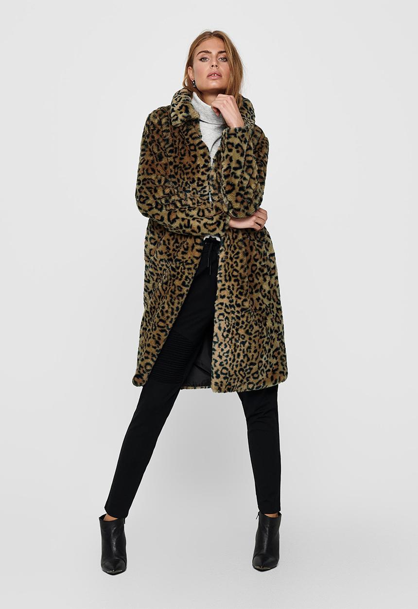 Jacqueline de Yong - Vivienne faux fur long - brown & black 