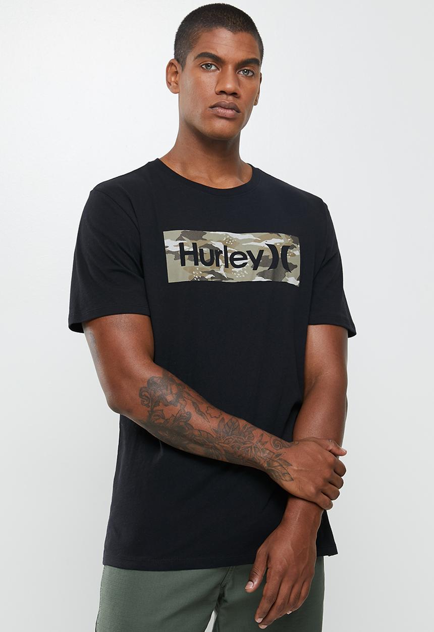 Hurley - Oao boxed iwa camo prem ss - black