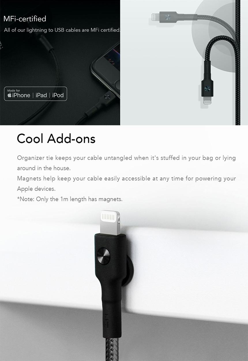 ZMI - USB MFI Lightning Cable - Black