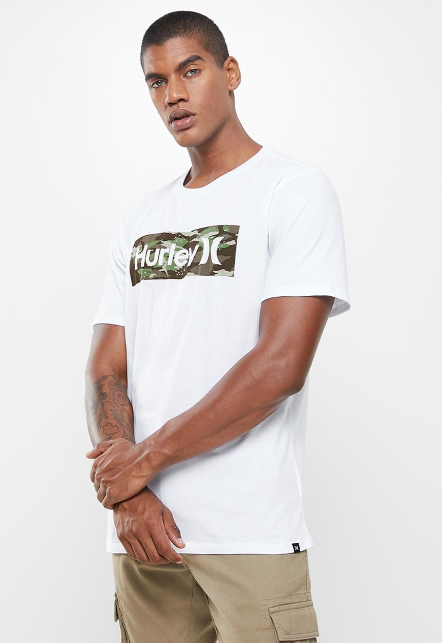 Hurley - Oao boxed iwa camo prem short sleeve - white