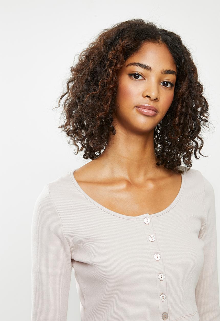 Blake - Fitted cropped cardi - neutral