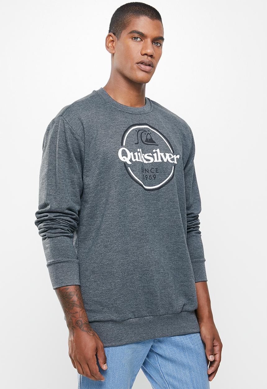Quiksilver - Words remain crew fleece 2-edc - grey