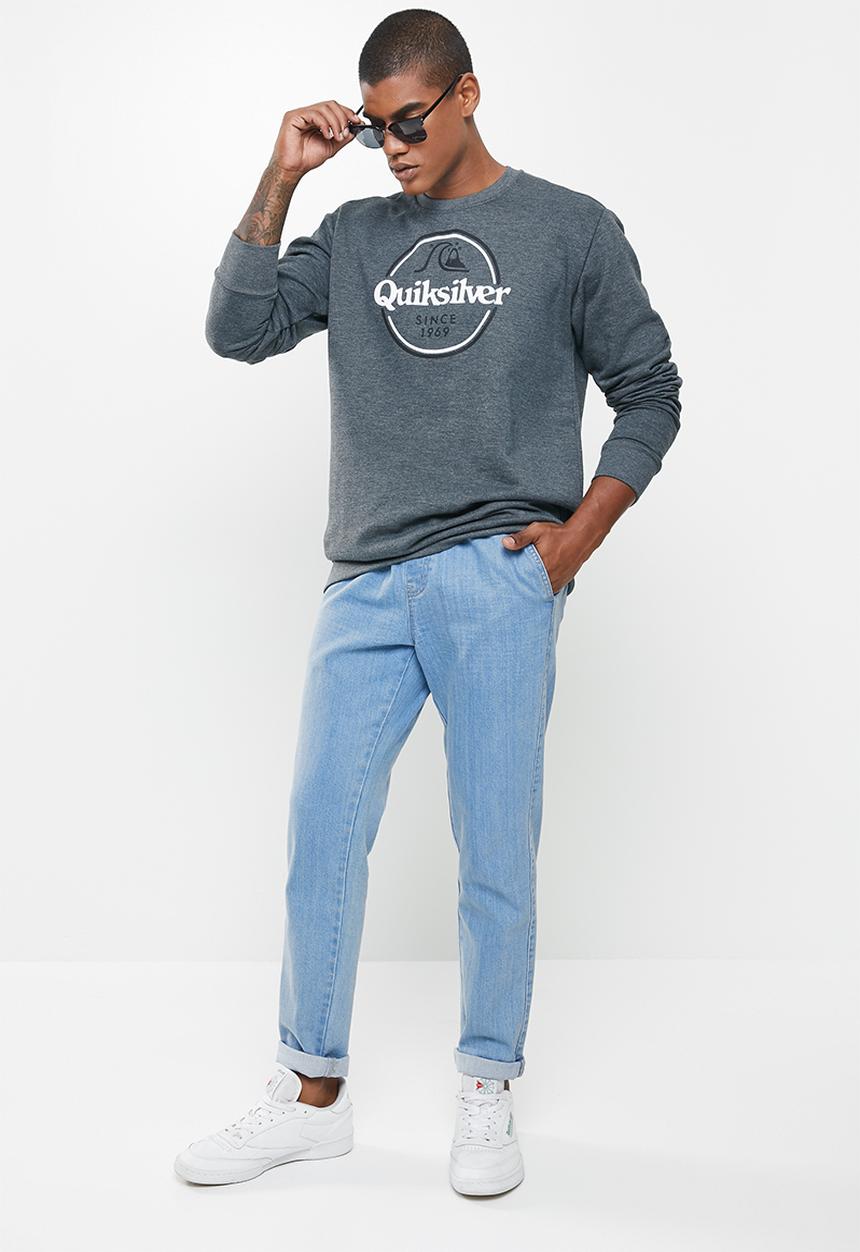 Quiksilver - Words remain crew fleece 2-edc - grey