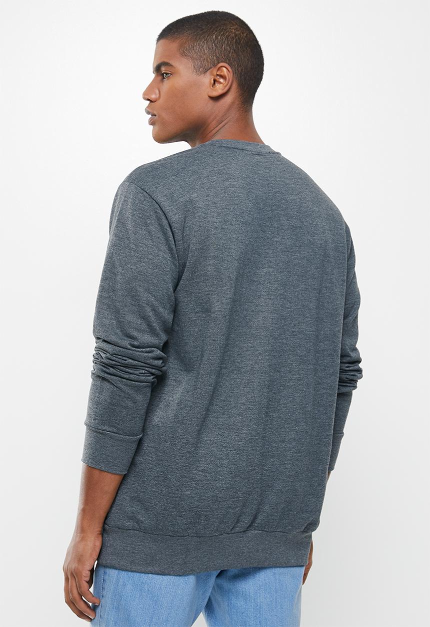 Quiksilver - Words remain crew fleece 2-edc - grey