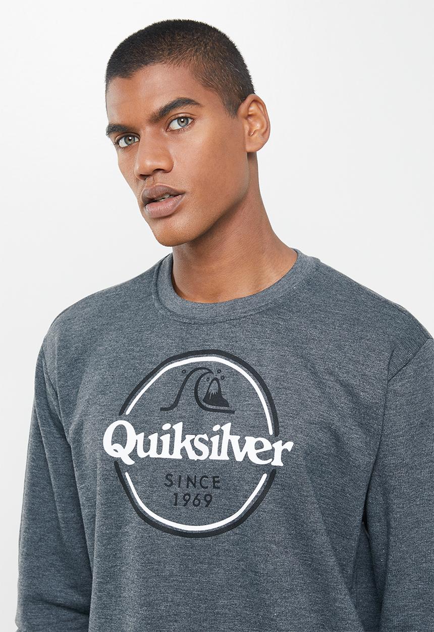 Quiksilver - Words remain crew fleece 2-edc - grey