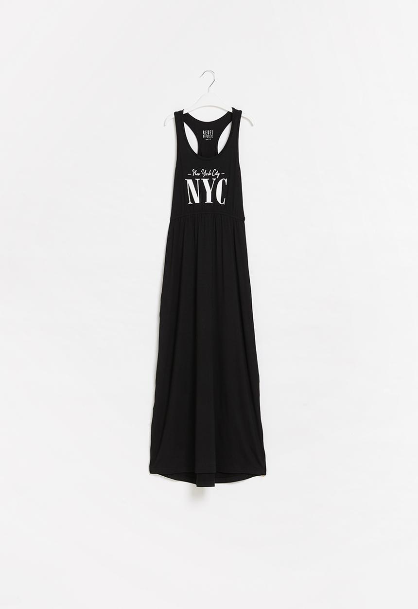Rebel Republic - Girls maxi dress - black
