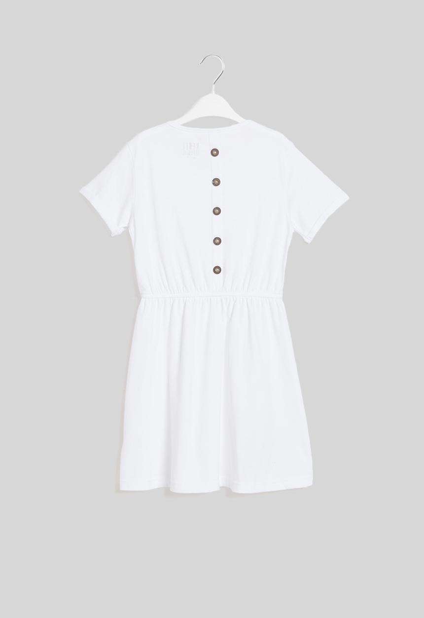 Rebel Republic - Girls jersey dress - white