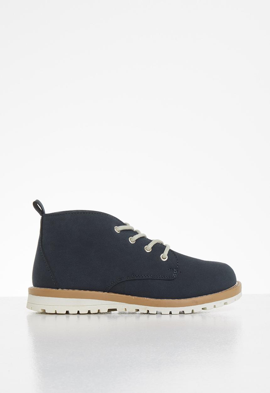 MINOTI - Boys nubuck boot - navy