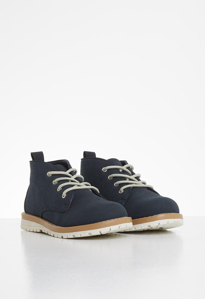 MINOTI - Boys nubuck boot - navy