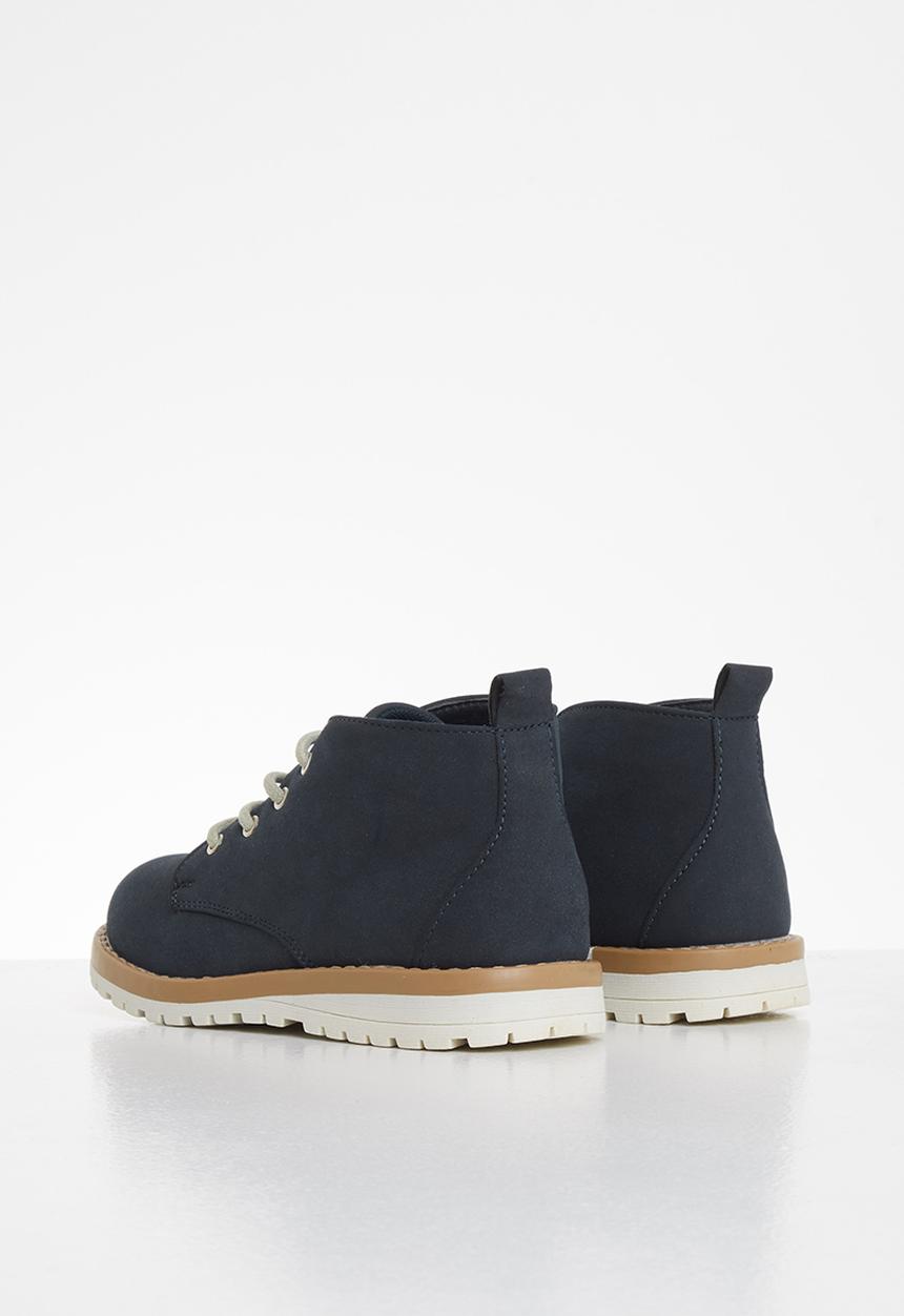 MINOTI - Boys nubuck boot - navy