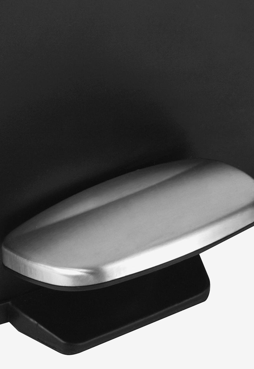 Legend - Square soft close 6lt bin- black