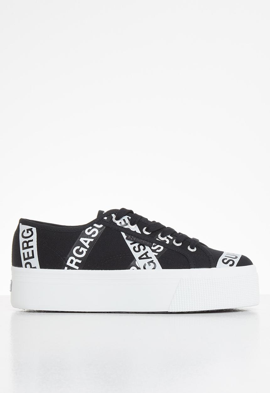 SUPERGA - 2790 letter tape - black grey ash