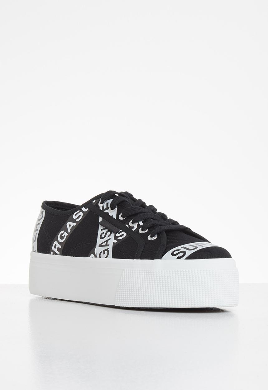 SUPERGA - 2790 letter tape - black grey ash