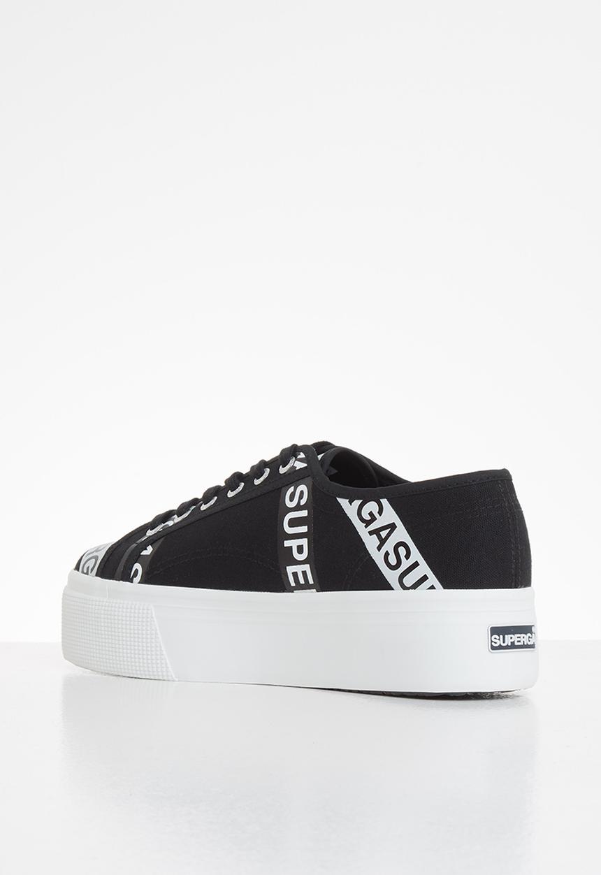SUPERGA - 2790 letter tape - black grey ash