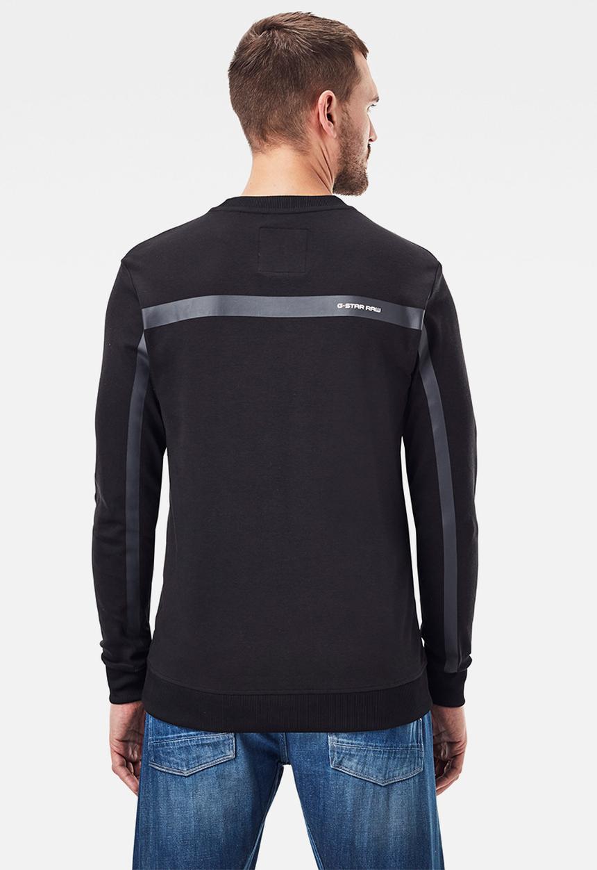 G-STAR - Box logo pocket tweater r long sleeve tee - dk black