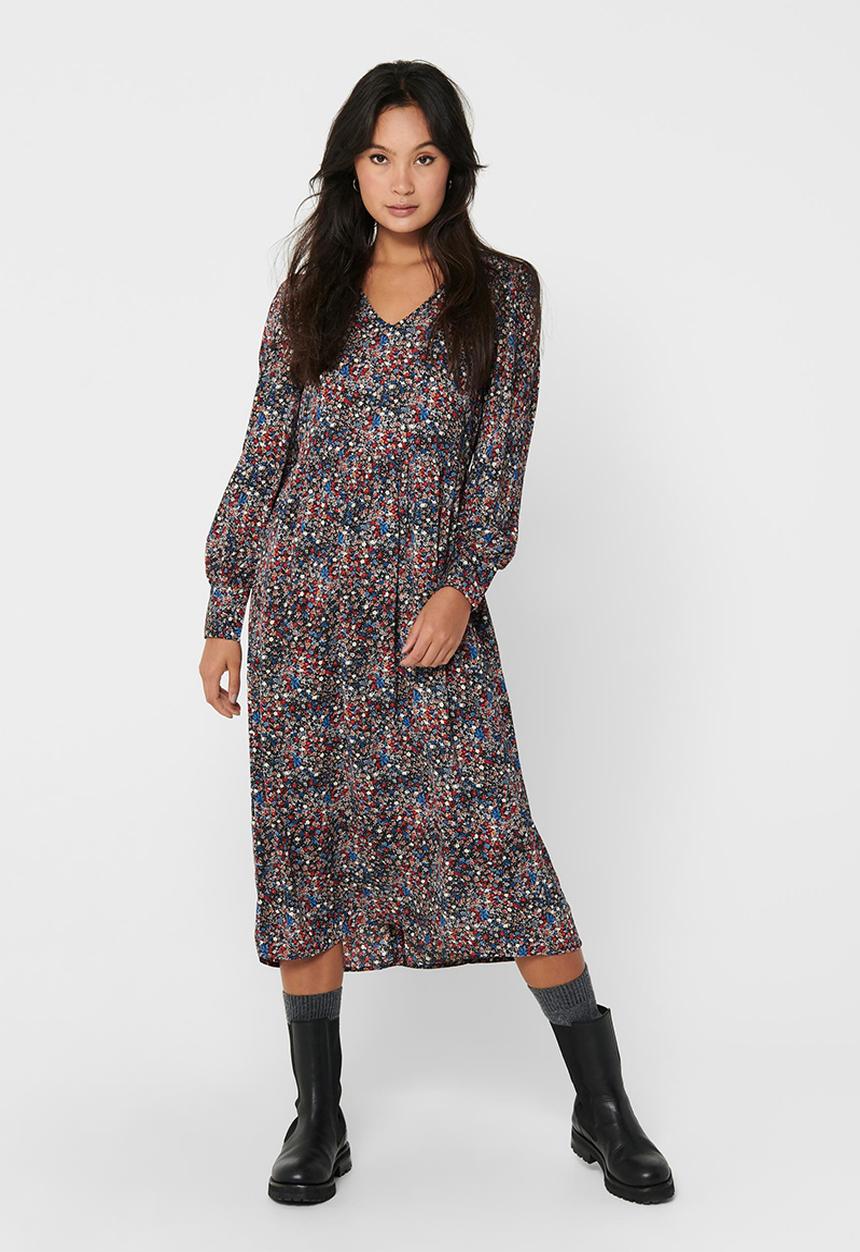 Jacqueline de Yong - Liv midi dress - multi 