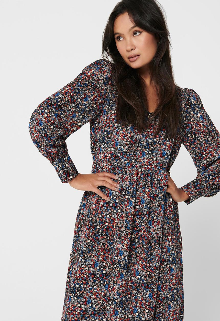 Jacqueline de Yong - Liv midi dress - multi 