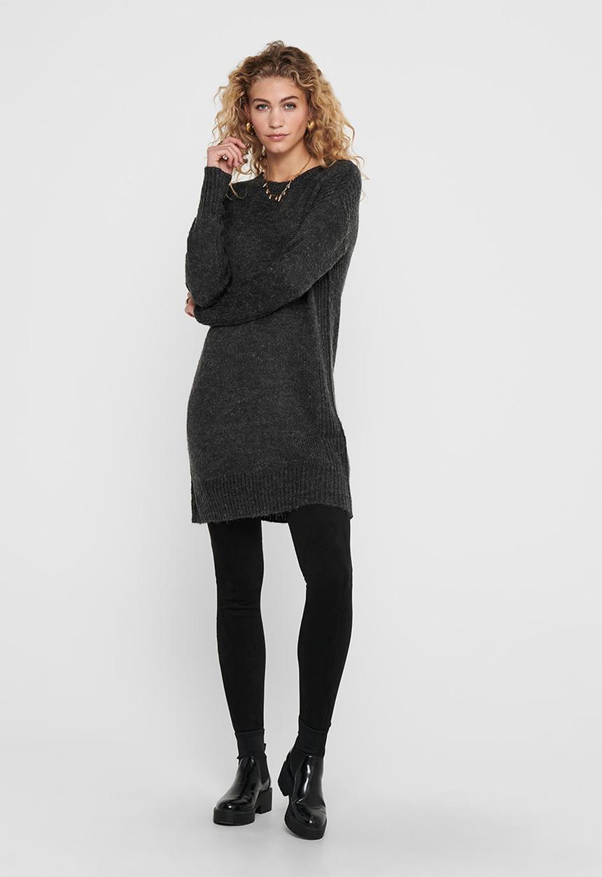 Jacqueline de Yong - Cordelius knit dress - grey