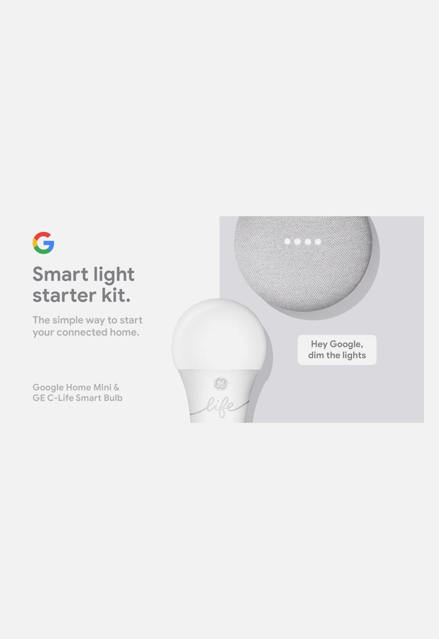 Google - Google smart light starter kit - chalk