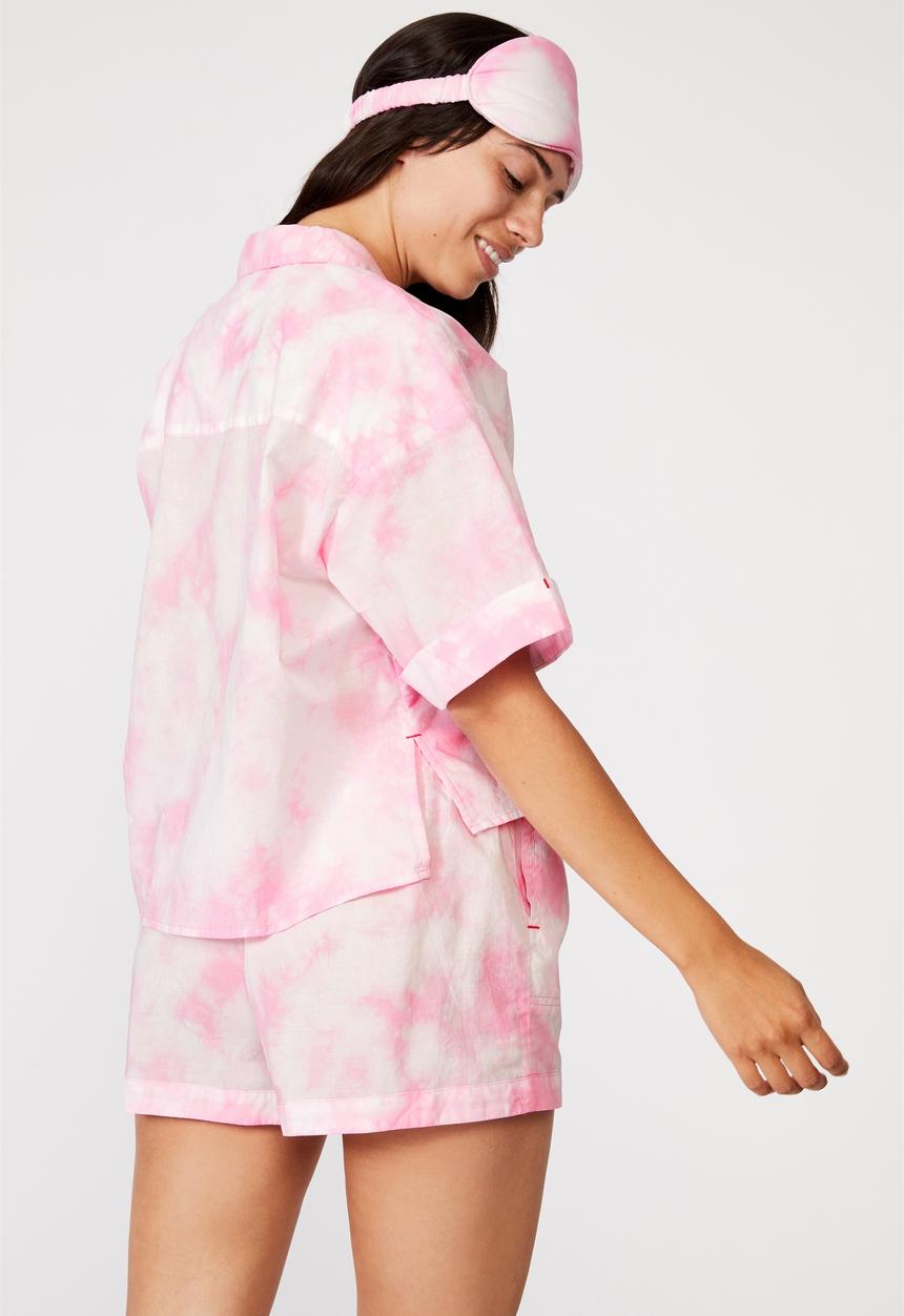 Cotton On - Washed woven sleep set - pink 