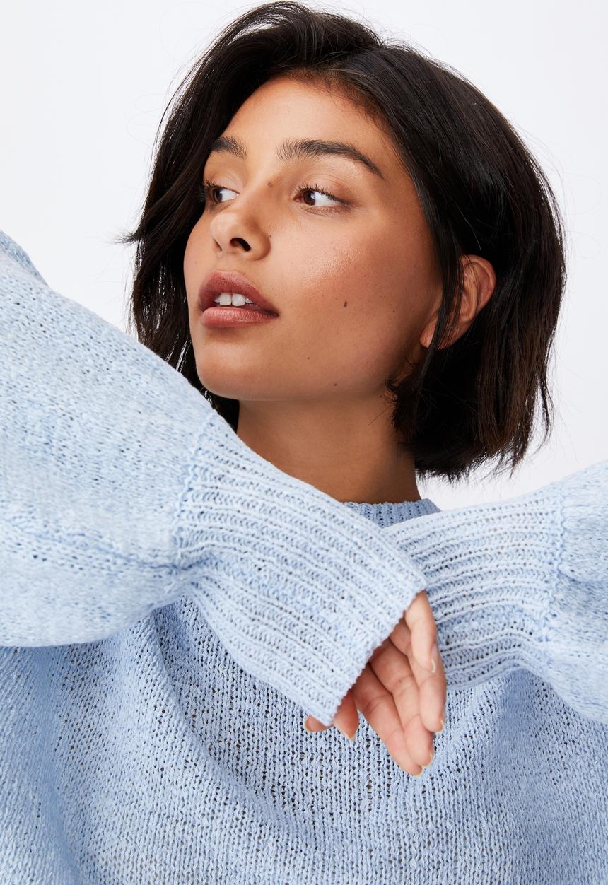 Cotton On - Summer lounge long sleeve - light blue