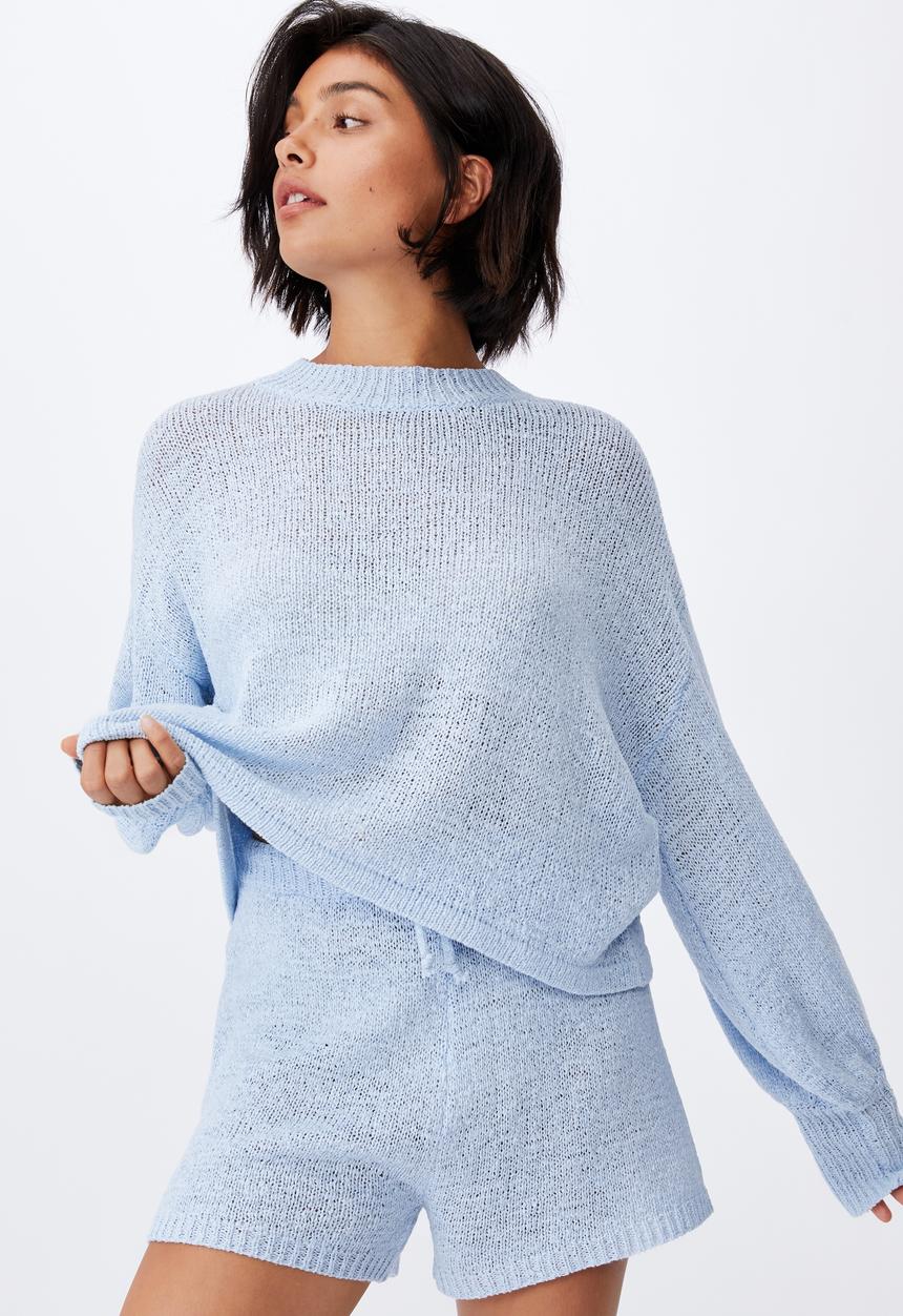 Cotton On - Summer lounge long sleeve - light blue