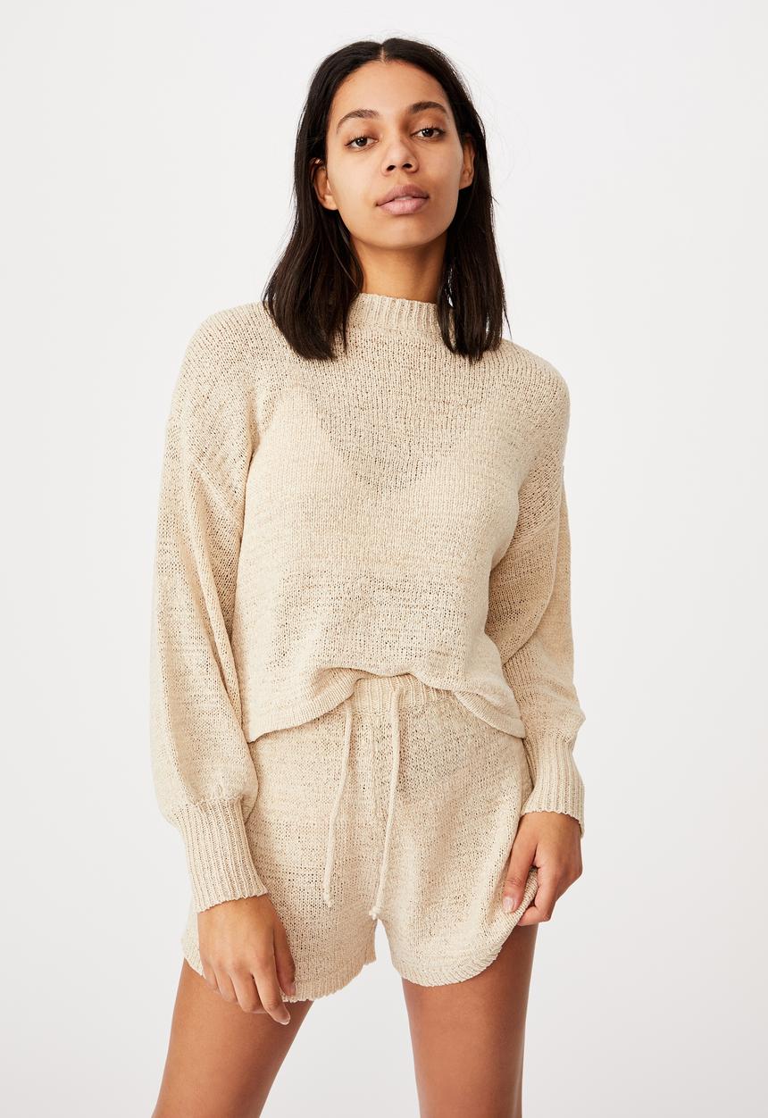 Cotton On - Summer lounge long sleeve - beige