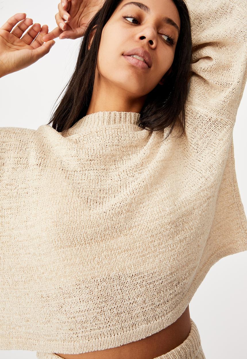 Cotton On - Summer lounge long sleeve - beige