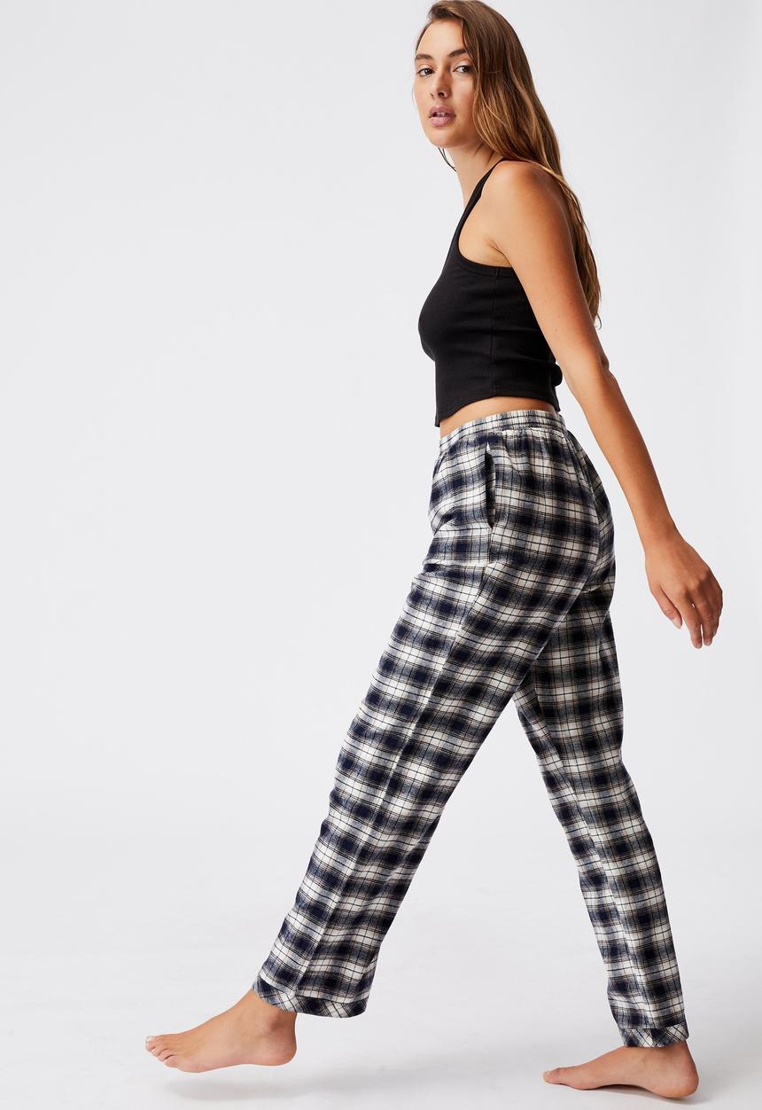 Cotton On - Warm flannel sleep pant - mini check navy