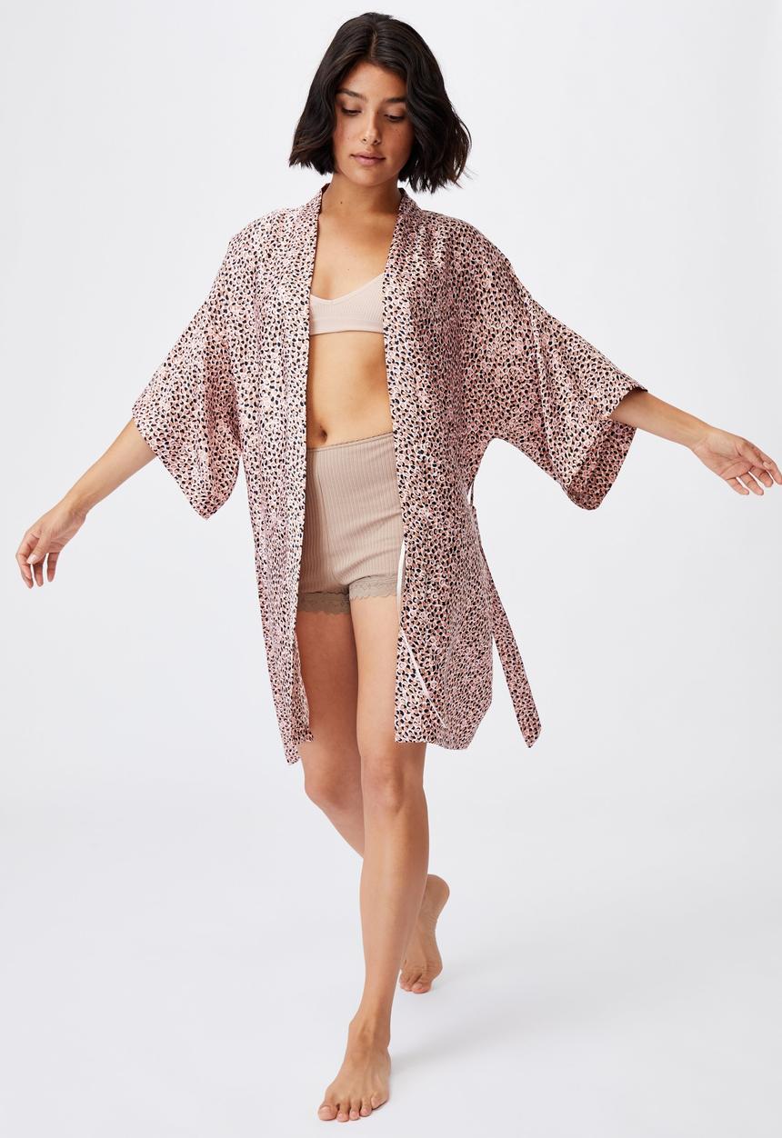 Cotton On - Satin robe - pink 