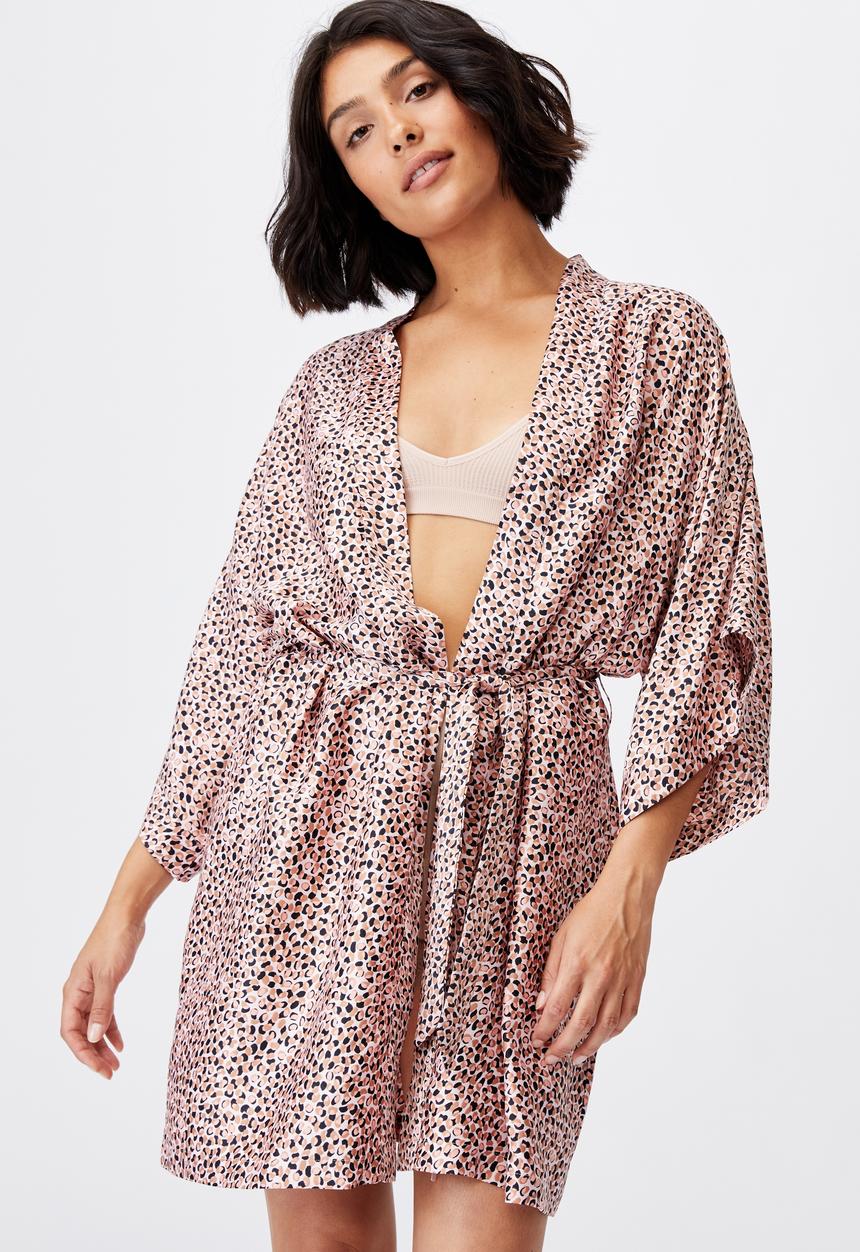 Cotton On - Satin robe - pink 