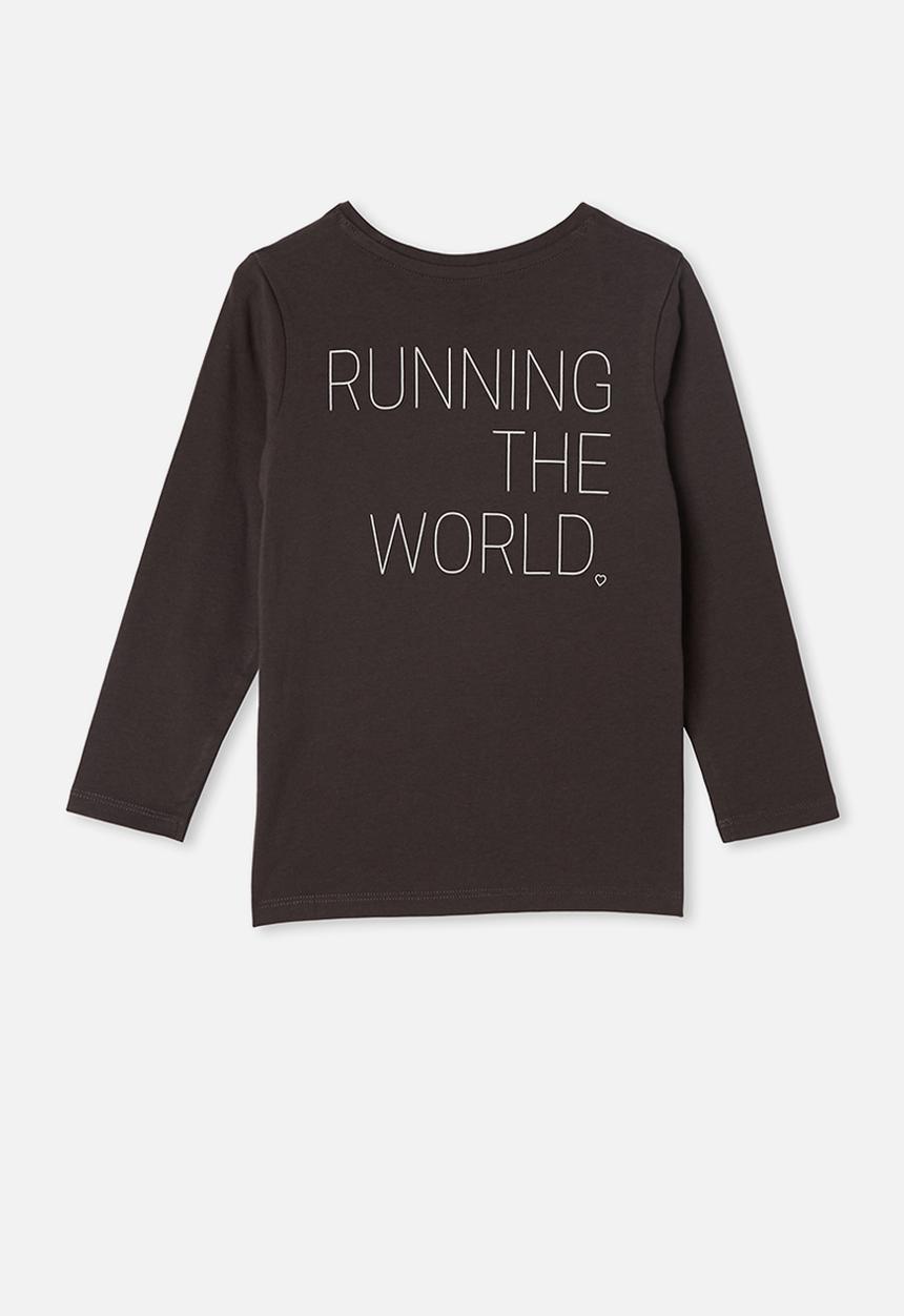 Cotton On - Penelope long sleeve tee - charcoal 