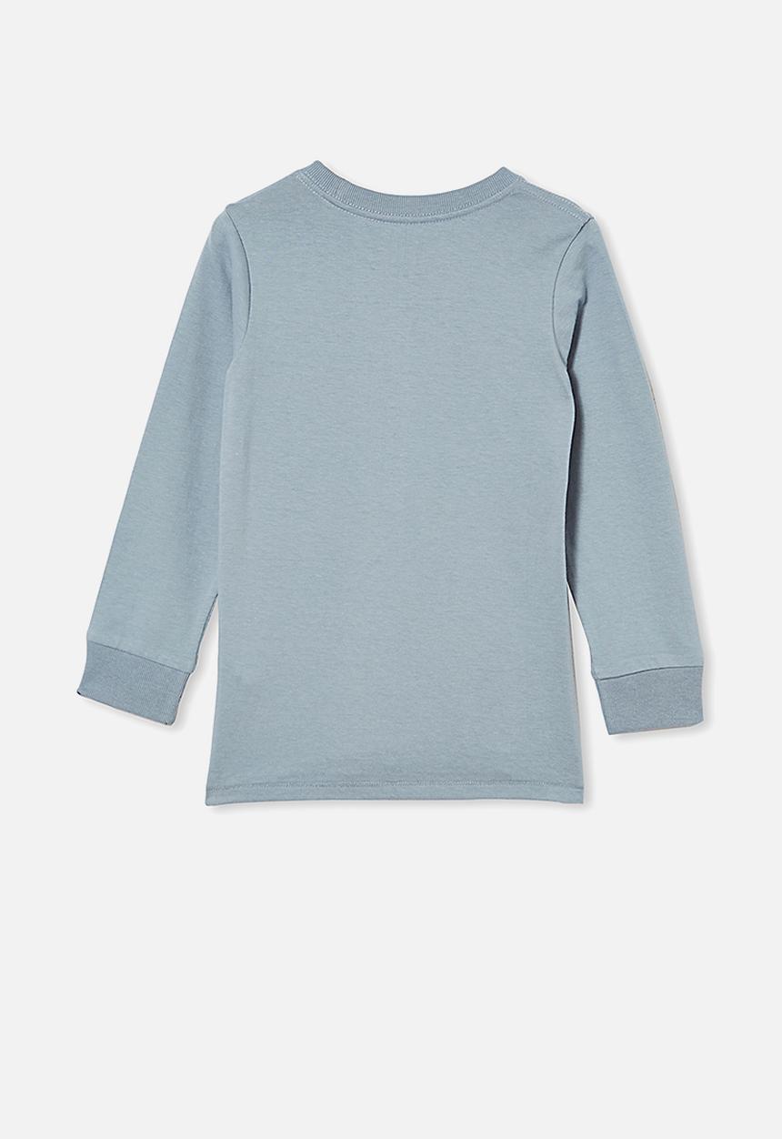 Cotton On - Tom long sleeve tee - dusty blue