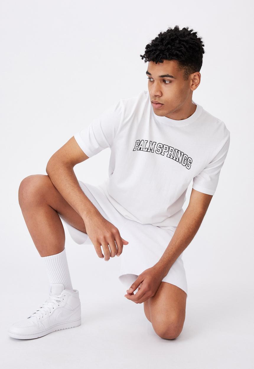 Factorie - Regular graphic T-shirt - white