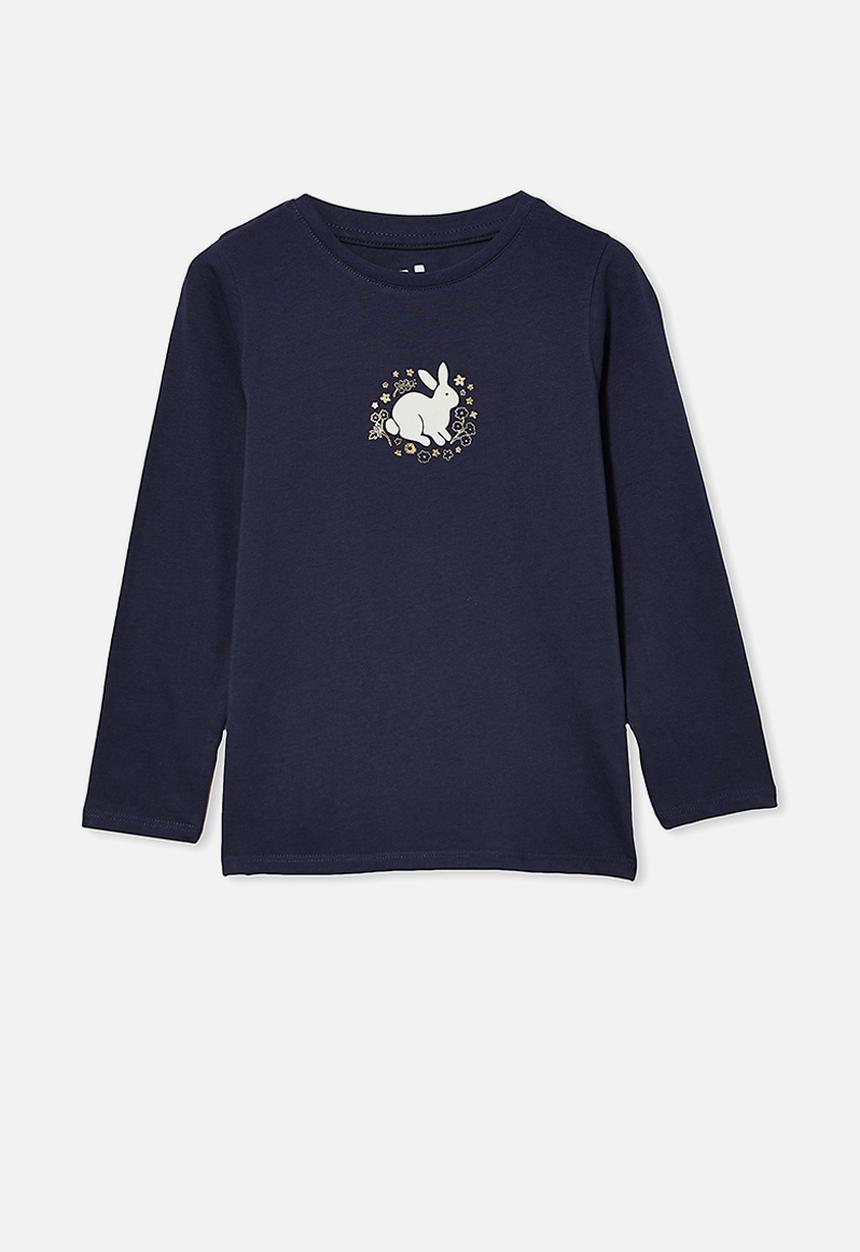 Cotton On - Penelope long sleeve tee - navy 