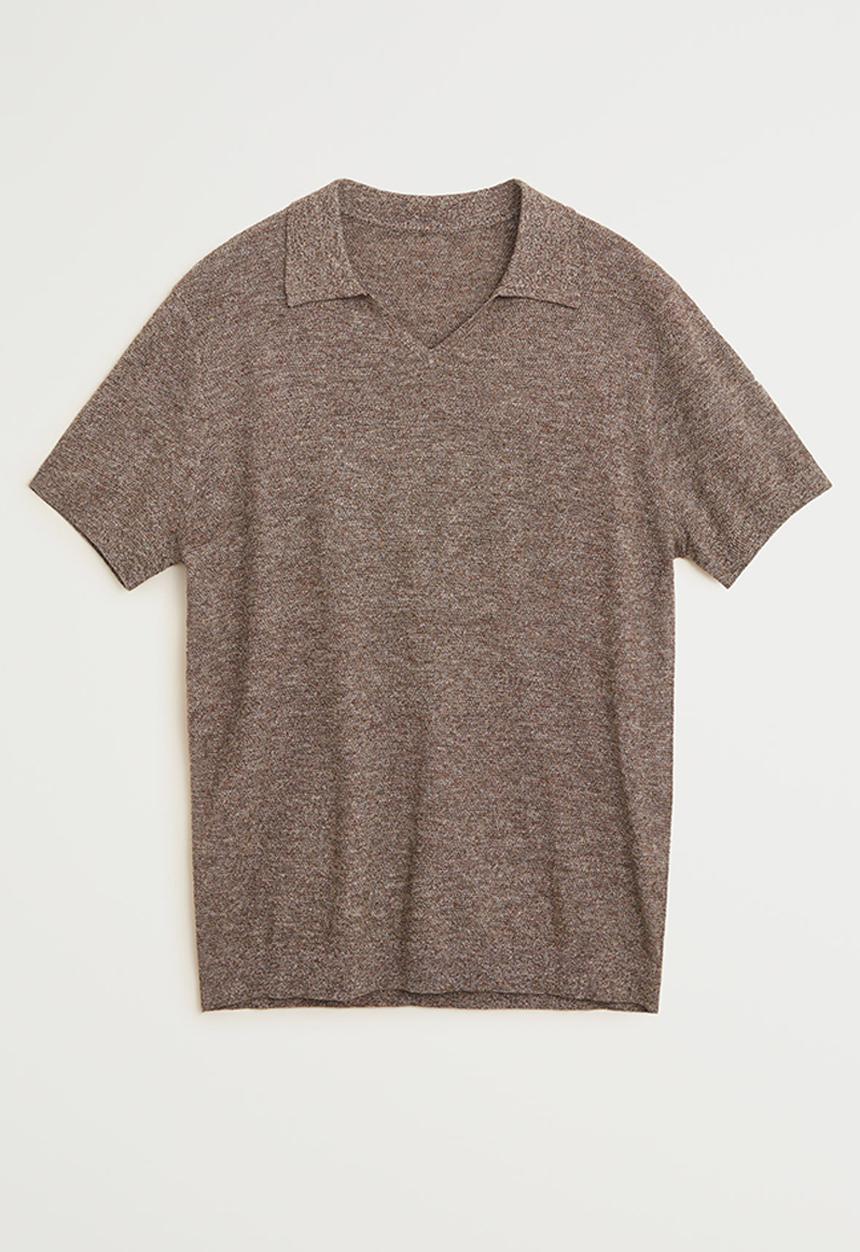 MANGO - Oasis polo - brown