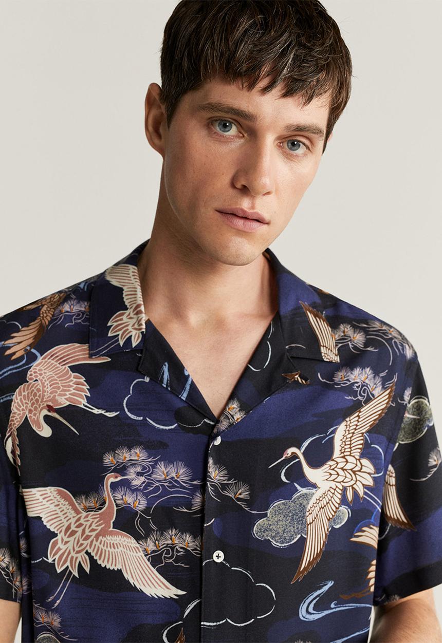 MANGO - Trek shirt - navy