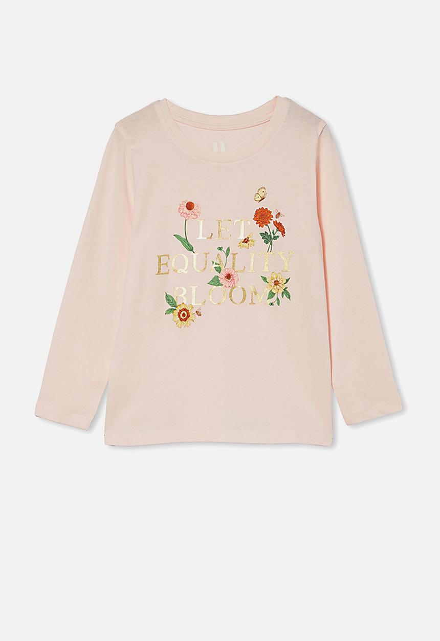 Cotton On - Penelope long sleeve tee - light pink 