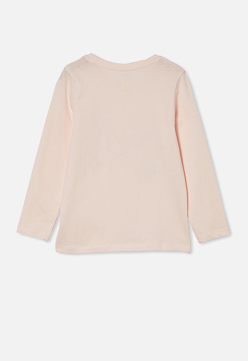 Cotton On - Penelope long sleeve tee - light pink 