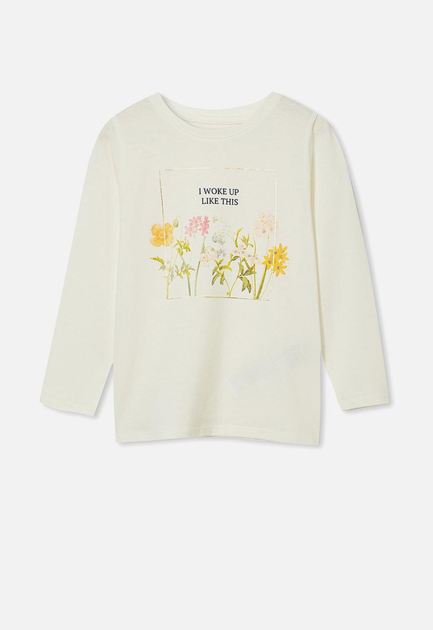 Cotton On - Penelope long sleeve tee - off white 